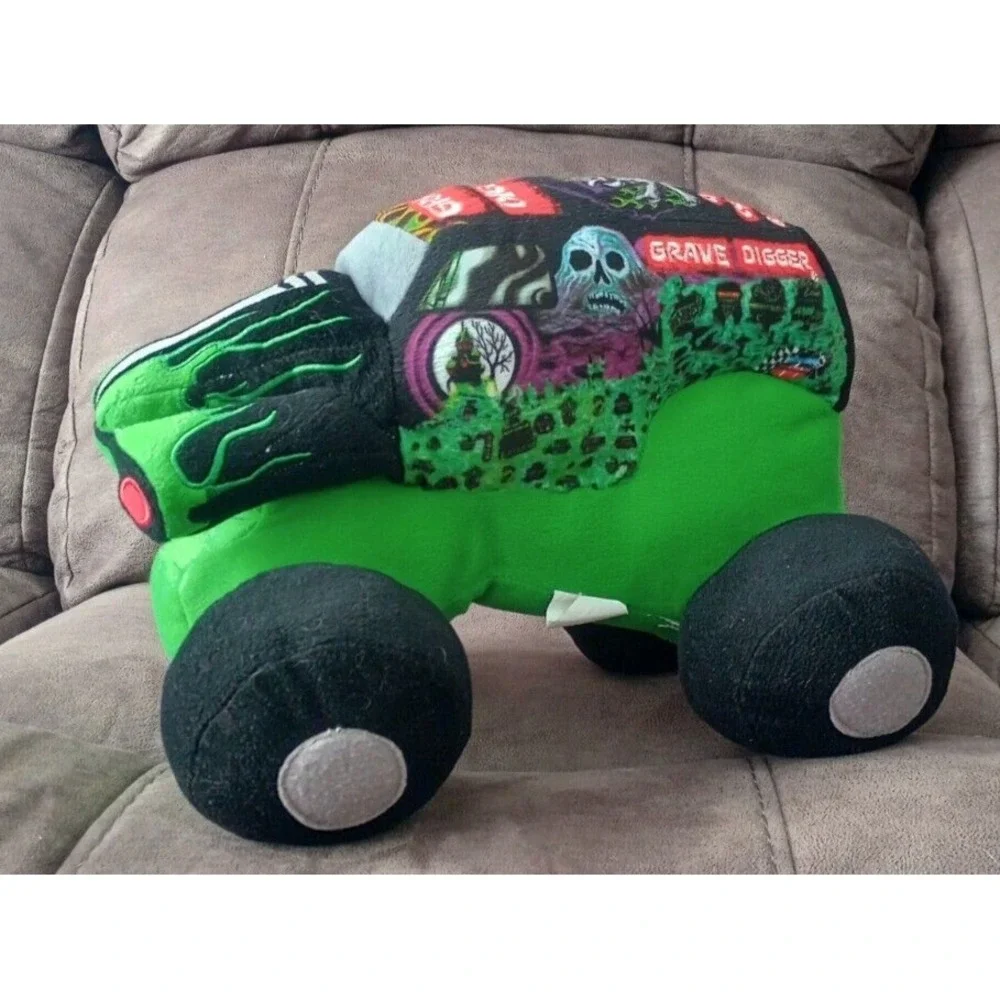 Plush Monster Jam Grave Digger Monster Truck 2013 Feld Motorsports Pillow Buddy